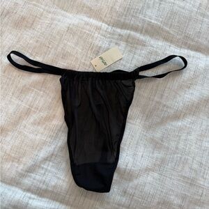 NWT Aerie Mesh Ruched String Thong Underwear